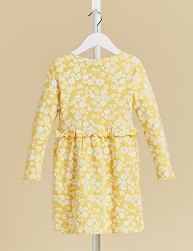 Marca Amazon - RED WAGON Vestido Manga Larga Niñas, Amarillo, 146, Label:11 Years