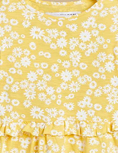 Marca Amazon - RED WAGON Vestido Manga Larga Niñas, Amarillo, 146, Label:11 Years