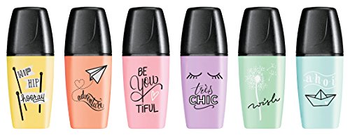 Marcador pastel STABILO BOSS mini - Edición Pastel Love - Estuche con 6 colores