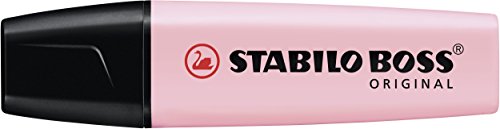 Marcador STABILO BOSS Original Pastel - Caja con 10 unidades - Color rubor rosa