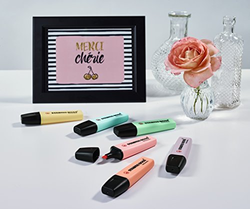 Marcador STABILO BOSS Original Pastel - Caja con 10 unidades - Color rubor rosa