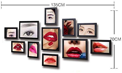 Marco Foto Pared Salón de Belleza Ideas de promoción Tatuaje Coreano Ceja Labio Cartel semipermanente Foto Imagen de la Pared Decoración de la Pared Pinturas Diseño de Moda (Color: H)