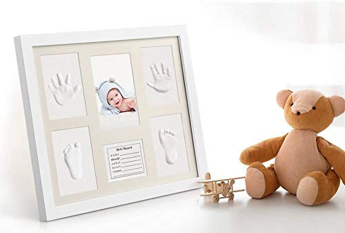 Marco huellas de manos y pies para recién nacidos, idea regalo para recién nacidos y madres.