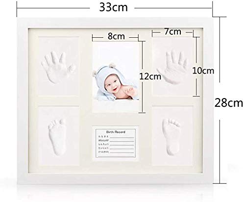 Marco huellas de manos y pies para recién nacidos, idea regalo para recién nacidos y madres.