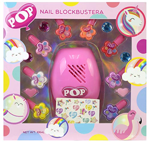 Markwins Pop Girl Nail Blockbuster - Kit De Manicura - Maquillaje De Uñas Para Niñas Y Kit Completo De Pintauñas Con Diversos Colores Y Tonos - Juguetes Niñas - Selección De Productos Seguros 400 g