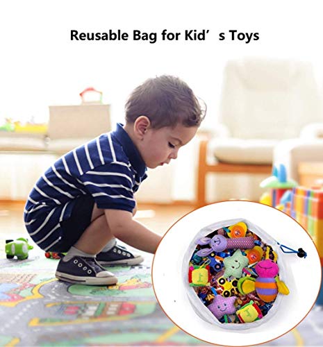 Marni's - 12 Bolsas reutilizables, lavables, para la compra - malla ecológica para almacenar alimentos, productos del hogar ó juguetes