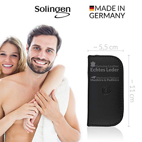 marQus set manicura de 5 piezas de Solingen Alemania - Set de manicura y pedicura para hombre y mujer en estuche, kit de manicura y pedicura ideal para viaje