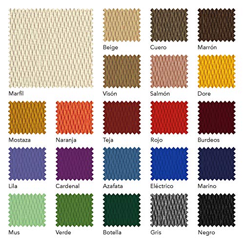 Martina Home Tunez - Funda para Silla, Tela, Funda silla asiento, Mostaza, 24 x 30 x 6 cm, 2 Unidades