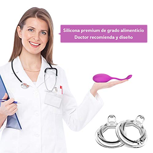 Masajeador Portátil, 10 Modos de Frecuencia, Silicona Suave, Impermeable, Carga USB