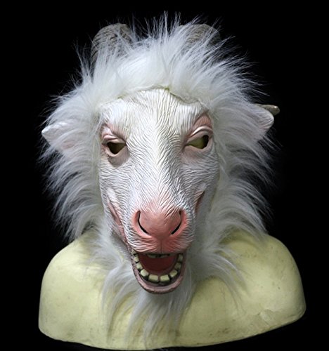 Máscara de cabra de montaña, disfraz divertido para eventos y fiestas, zoológico, diversión de Halloween