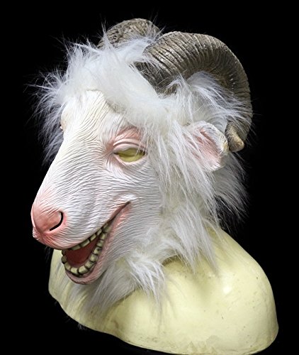 Máscara de cabra de montaña, disfraz divertido para eventos y fiestas, zoológico, diversión de Halloween