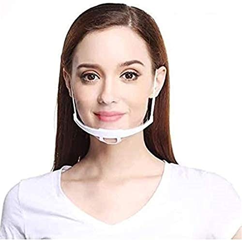 Máscara de cubierta transparente para el cuidado de la salud profesional para restaurante, tatuaje, maquillaje permanente, catering, franquicia de restaurante, cocina de demostración, belleza