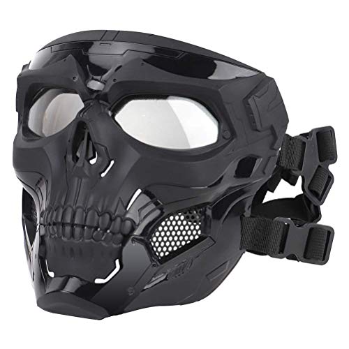 Máscara De Halloween, Máscara De Hueso Facial Pistola De Aire Máscara De Casco De Cara Completa CS Máscara Protectora De Halloween Fiesta De Disfraces Máscara De Accesorios para Juegos De rol
