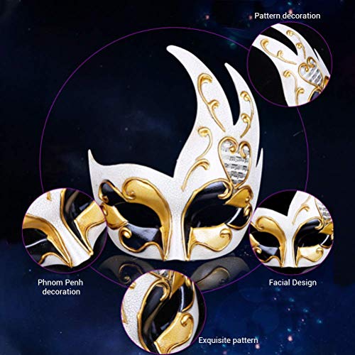 Máscara De Halloween, Media Máscara Máscara De Fiesta De Disfraces Disfraz De Venecia Fiesta De Disfraces De Carnaval Máscara Especial