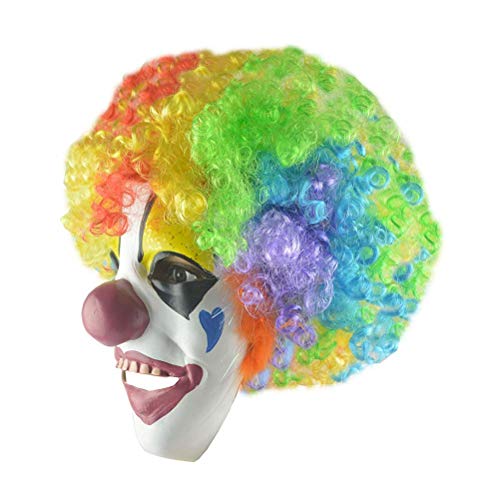 Máscara De Halloween, Payaso De Halloween Máscara De Miedo Payaso De rol Protección Facial De Látex Fiesta De Halloween Carnaval, Adecuado para La Mayoría De Las Personas.