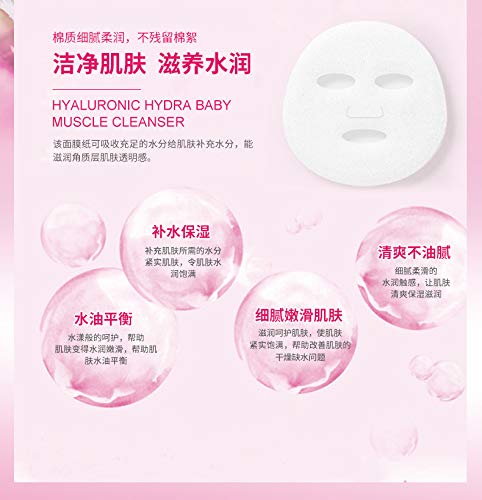 Máscara facial comprimida, 100 PC/paquete Máscara facial natural del cuidado de piel Mascarilla facial de seda no tejida comprimida Diy