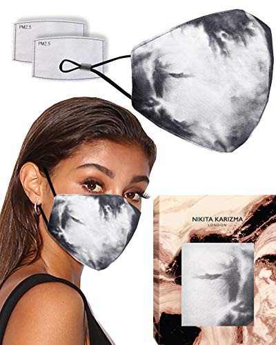 Máscara facial de tejido Tie Dye in Storm by KARIZMA Mascarilla facial con 2 filtros
