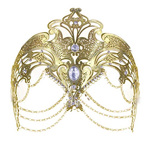 Máscara, Máscara De Boda con Medalla De Oro, Máscara Sexy De Fiesta De Disfraces De Cosplay De Venecia Negra, Esencial para El Festival De Banquetes