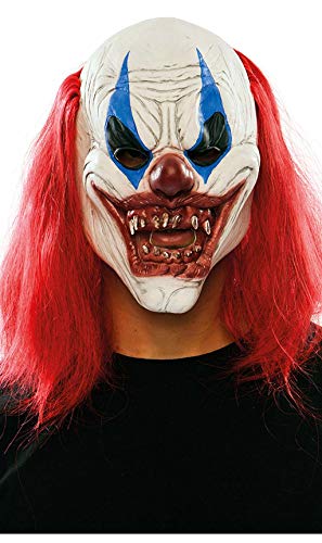 Máscara Payaso Diabólico con Melena