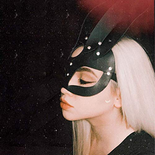 Máscaras De Halloween, Máscaras De Orejas De Conejo Sexy para Mujeres Máscaras Faciales De Orejas Largas De Conejito Lindo Disfraces De Halloween Fiesta Fiesta Cosplay Accesorios De Disfraces