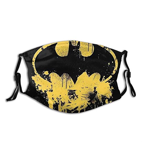 Máscaras faciales transpirables con el logotipo de Batman Capucha protectora de moda | Lavable y reutilizable | Lindas máscaras para mantener el calor | Unisexo