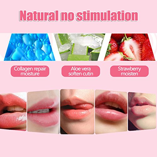 Mascarilla de Labios de Colágeno 8pcs Hidratante Exfoliante de labios