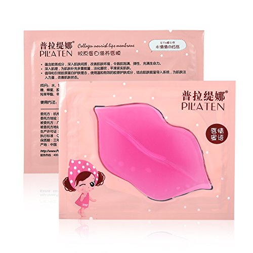 Mascarilla de Labios de Colágeno 8pcs Hidratante Exfoliante de labios