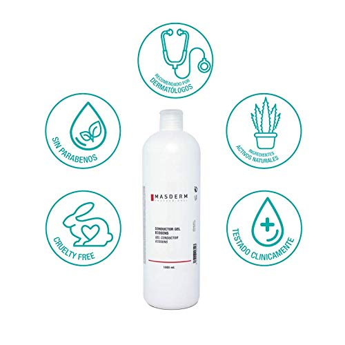 MASDERM | Gel Conductor Ultrasonidos Ecosens | Uso Profesional | IPL | Cavitación | Facial | Fetal | Para pieles sensibles| 1000gr