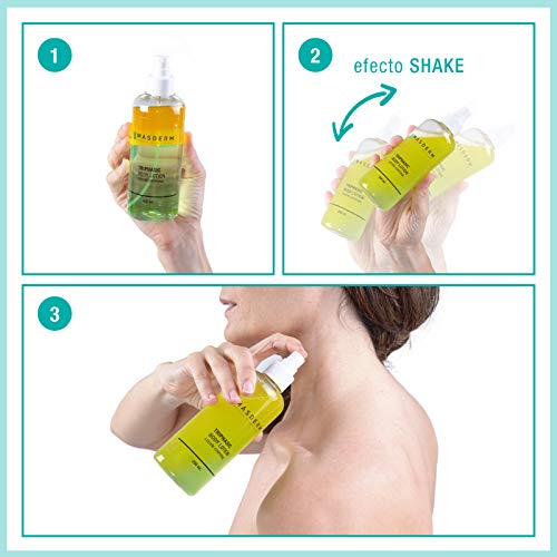 MASDERM | Loción Corporal Trifásica Hidratante | Suavidad-Hidratación-Elasticidad-Regeneración Vitamina E, Aloe Vera, Rosa mosqueta,Aceite de Argán,Aceite esencial de limón | Fórmula innovadora 500ml