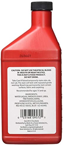 Maskworld Botella de Sangre Falsa para Grandes Efectos, 470 ml
