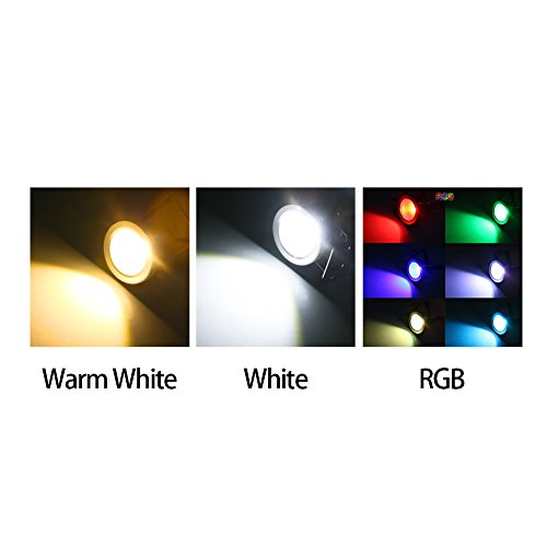 Matedepreso 10W 12V RGB LED Pond Light LED Underwater Spot Light IP67 Waterproof Outdoor Spotlight for Landscape Fish Tank Pond Swimming Fountain Garden
