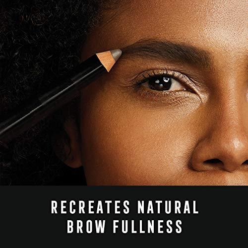 Max Factor Real Brow Fibre Pencil para cejas densas y naturales con efecto 3D, color 000 rubio, 1 g