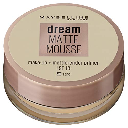 Maybelline 49689 Dream Matte Mousse Base de Maquillaje, Sand, SPF15 - 18 ml