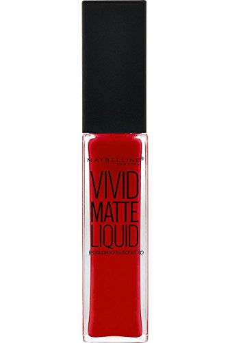 Maybelline Color Sensational Vivid Matte Liquid 35 Rebel Red barra de labios Rojo Mate - Barras de labios (Rojo, Rebel Red, 1 Colores, Mujeres, Mate, Líquido)