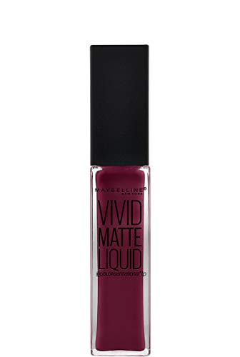 Maybelline Color Sensational Vivid Matte Liquid - 39 Corrupt Cranberry - Lipstick barra de labios Burdeos Mate - Barras de labios (Burdeos, Corrupt Cranberry, #532236, Mate, Líquido, 17 mm)