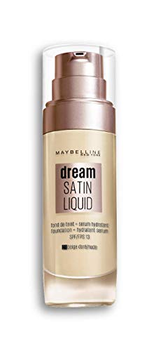 Maybelline Dream Satin Liquid 21 Nude base de maquillaje Frasco dispensador Líquido - Base de maquillaje (Nude, Piel mixta, Piel normal, Piel sensible, Frasco dispensador, Líquido, Encogimiento Pore, Natural)