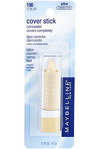 Maybelline New York Cover Stick Concealer, 190 Corrective Yellow, 0.16 Ounce