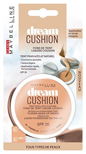 Maybelline New York Dream Cushion - Base de maquillaje líquida con almohadilla