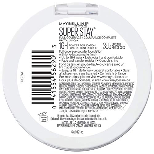 MAYBELLINE Superstay Full Coverage Powder Foundation - Coconut 355