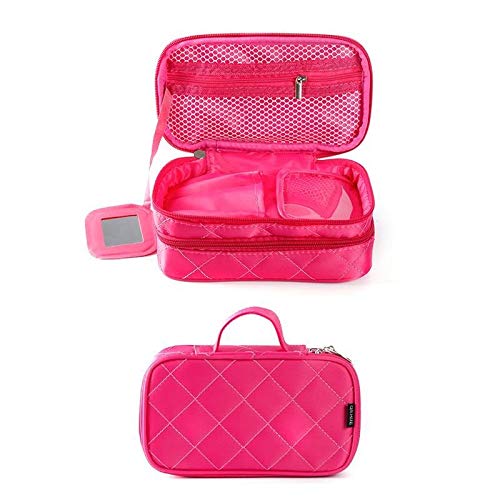 Mazhougy Bolso de Cosméticos Compartimento cosmética Bolsa de Maquillaje Herramientas Bolsa de Moda Femenina Maquillaje Colgantes geométrica de artículos de tocador Caja del Organizador del Bolso