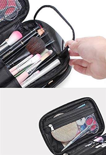 Mazhougy Bolso de Cosméticos Compartimento cosmética Bolsa de Maquillaje Herramientas Bolsa de Moda Femenina Maquillaje Colgantes geométrica de artículos de tocador Caja del Organizador del Bolso