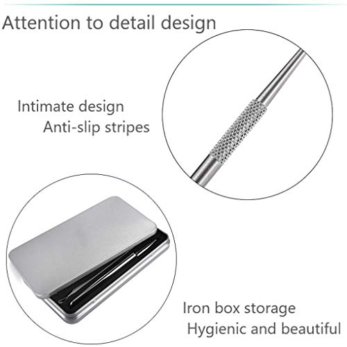 McNory Removedor de Espinillas kit el Acné Puntos Negros Aguja Pinzas 6 piezas herramientas de extracción de espinillas de acné y extractor de espinillas de acero inoxidable