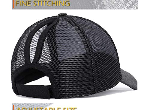 Mdsfe Casual Gorra de béisbol de Cola de Caballo Sombrero de Descuento Ajustable Lentejuelas Brillante Hip Hop Sombrero Mujer Verano Brillo Sombrero 27, Ajustable