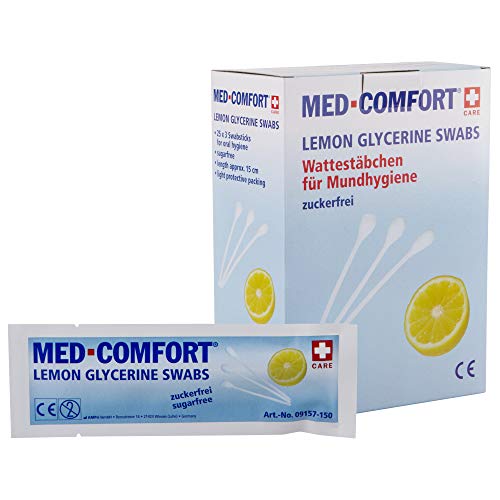 MED COMFORT - Bastoncillos para higiene bucal (75 unidades)