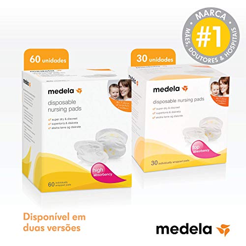 Medela 80309 - Pack de 30 discos absorbentes desechables Medela para pérdidas de leche