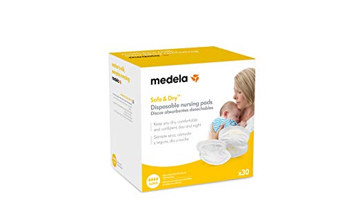 Medela 80309 - Pack de 30 discos absorbentes desechables Medela para pérdidas de leche