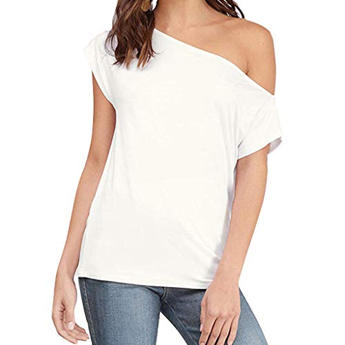 MEIbax Mujer Camiseta Tirantes Verano/Hombro sin Tirantes Color sólido/Mujeres Camisetas sin Mangas Tank Tops Dama Blusa Camisas Chaleco Deportiva Deporte Gimnasio Casual Suelta