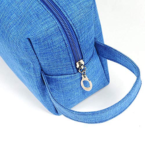 Meilandeng Bolsa de Maquillaje Estuche portátil de Viaje para cosméticos Bolsa de cosméticos,Bolsa de Maquillaje de Mano de Tela de esmeril de Molino de Viaje Oxford 7.5 * 13.5 * 20 cm