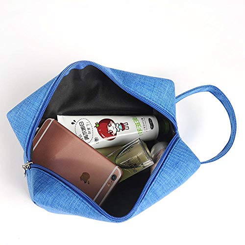 Meilandeng Bolsa de Maquillaje Estuche portátil de Viaje para cosméticos Bolsa de cosméticos,Bolsa de Maquillaje de Mano de Tela de esmeril de Molino de Viaje Oxford 7.5 * 13.5 * 20 cm