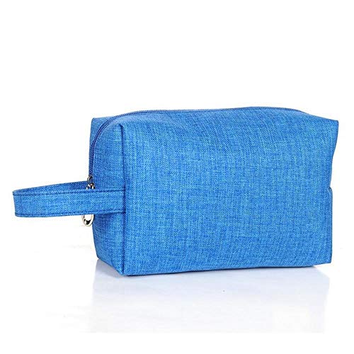 Meilandeng Bolsa de Maquillaje Estuche portátil de Viaje para cosméticos Bolsa de cosméticos,Bolsa de Maquillaje de Mano de Tela de esmeril de Molino de Viaje Oxford 7.5 * 13.5 * 20 cm